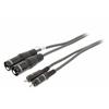 CAVO XLR SWEEX SWOP15210E15 CAVO STEREO 2x XLR 3-Pin Maschio - 2x RCA Maschio 1.5 m Grigio Scuro